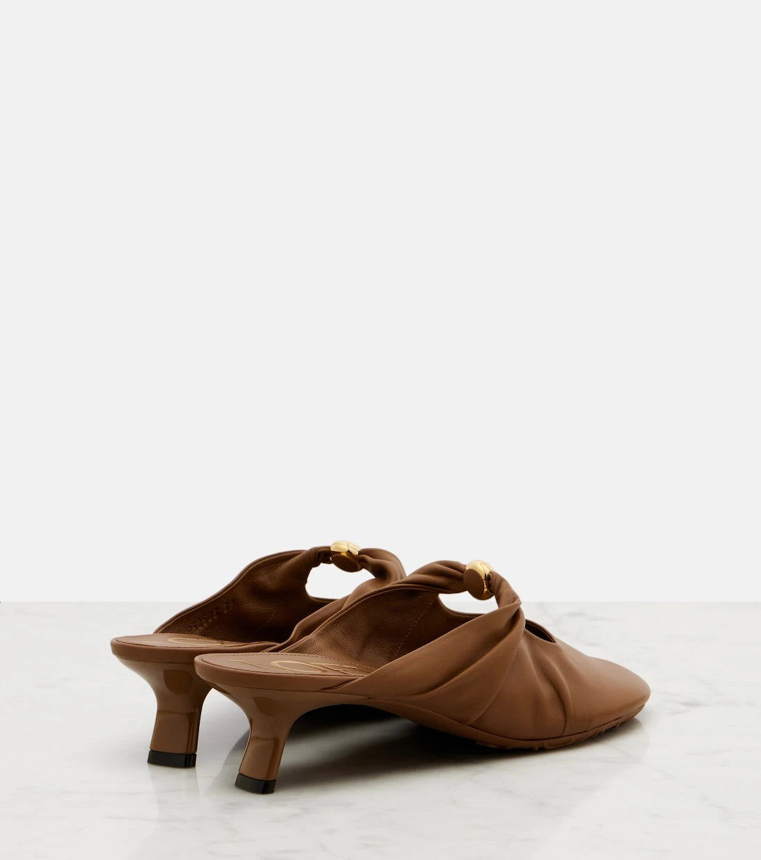 Loewe - Pebble 45 leather mules