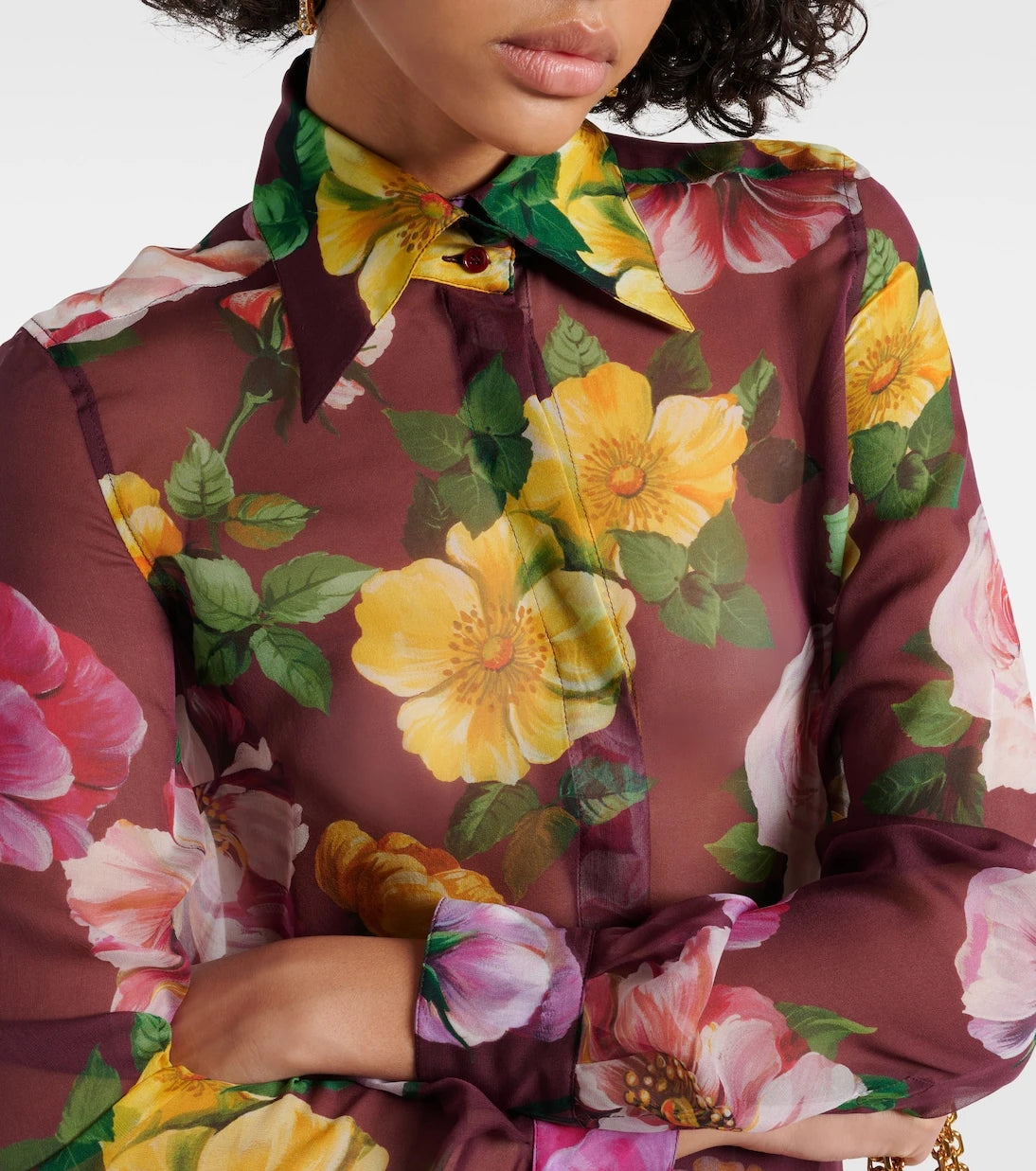 Dolce&Gabbana - Printed silk chiffon blouse