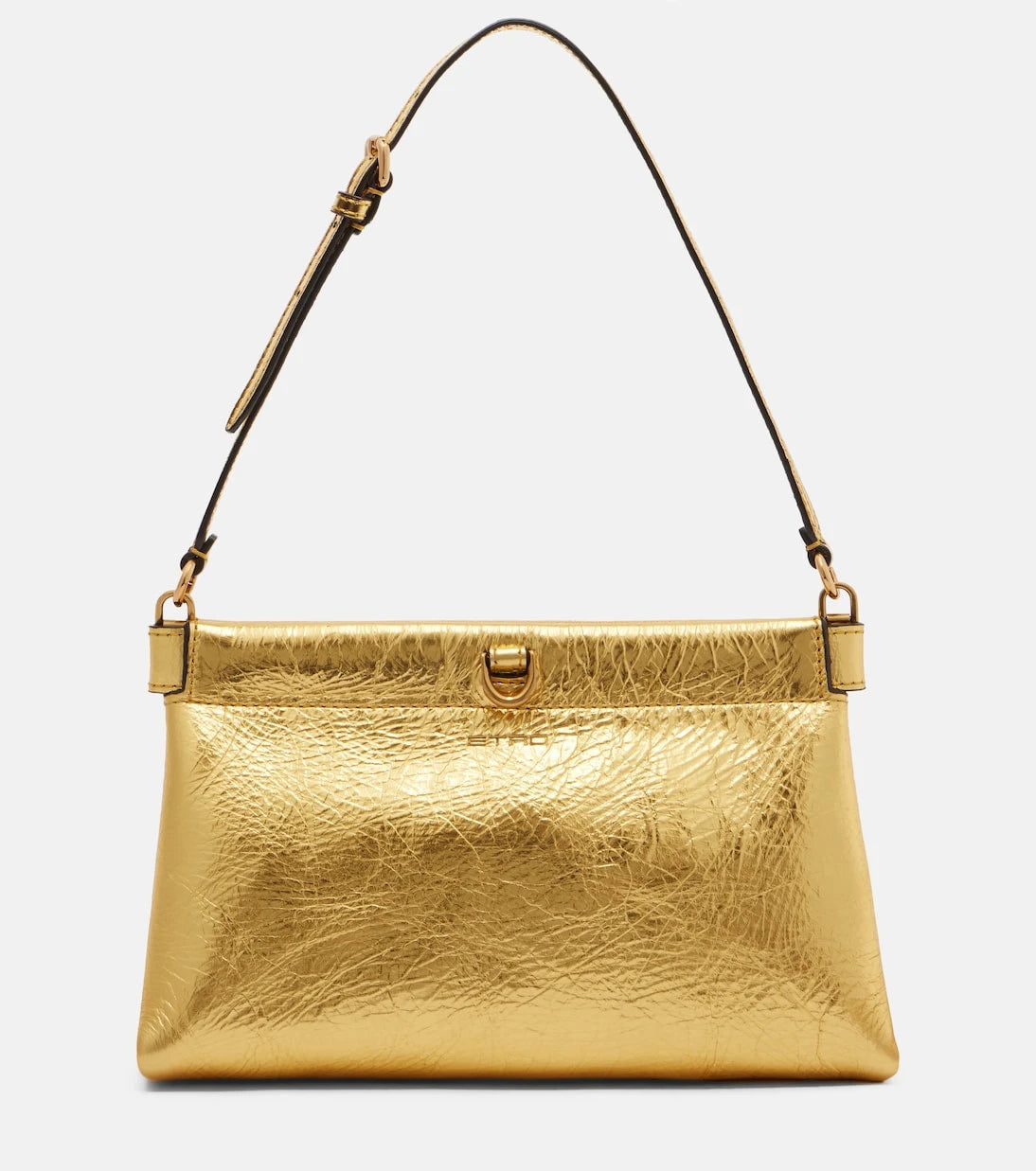 Etro - Talk Small metallic leather clutch