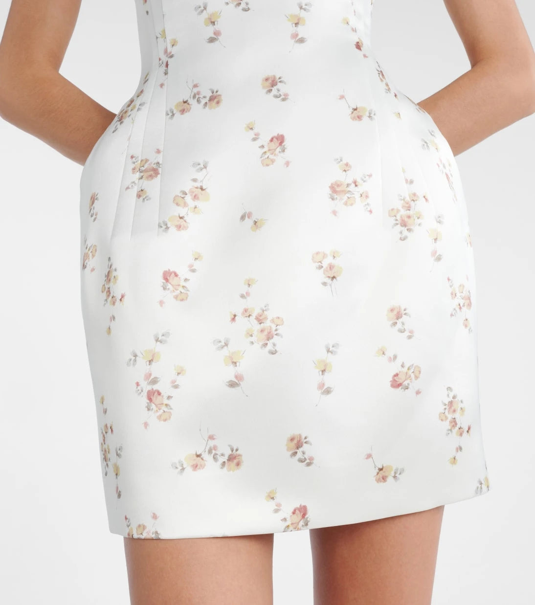Magda Butrym - Floral off-shoulder silk minidress
