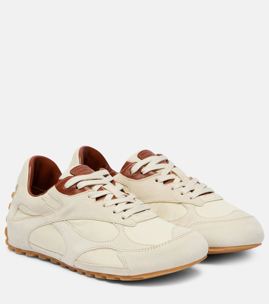 Bottega Veneta - Orbit Flash suede-trimmed sneakers
