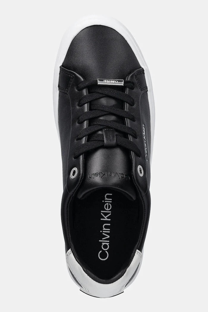 Calvin Klein VULC LACE UP LTH/MOIRE BT Deri Spor Ayakkabı