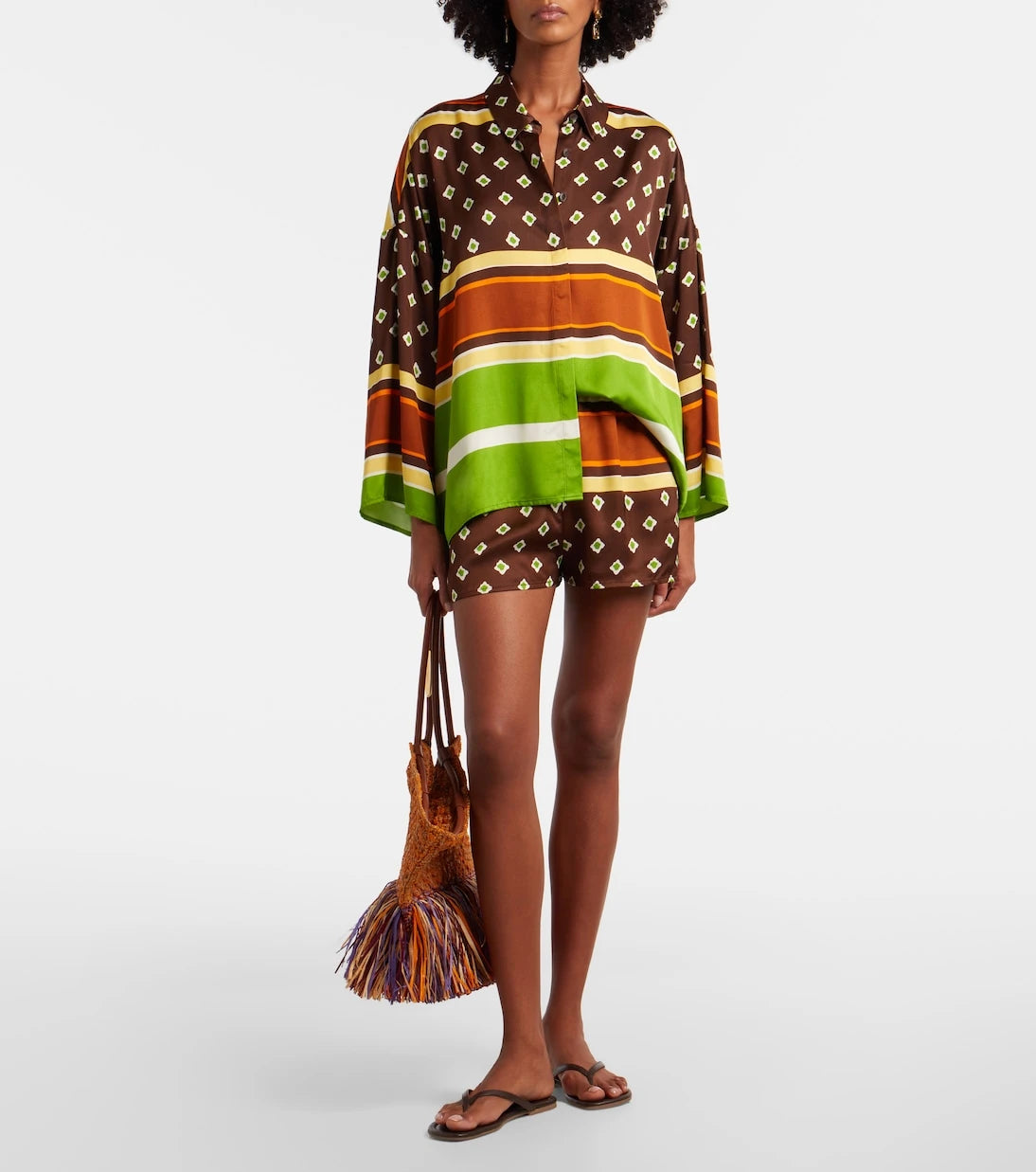 Faithfull - Cora printed satin shirt