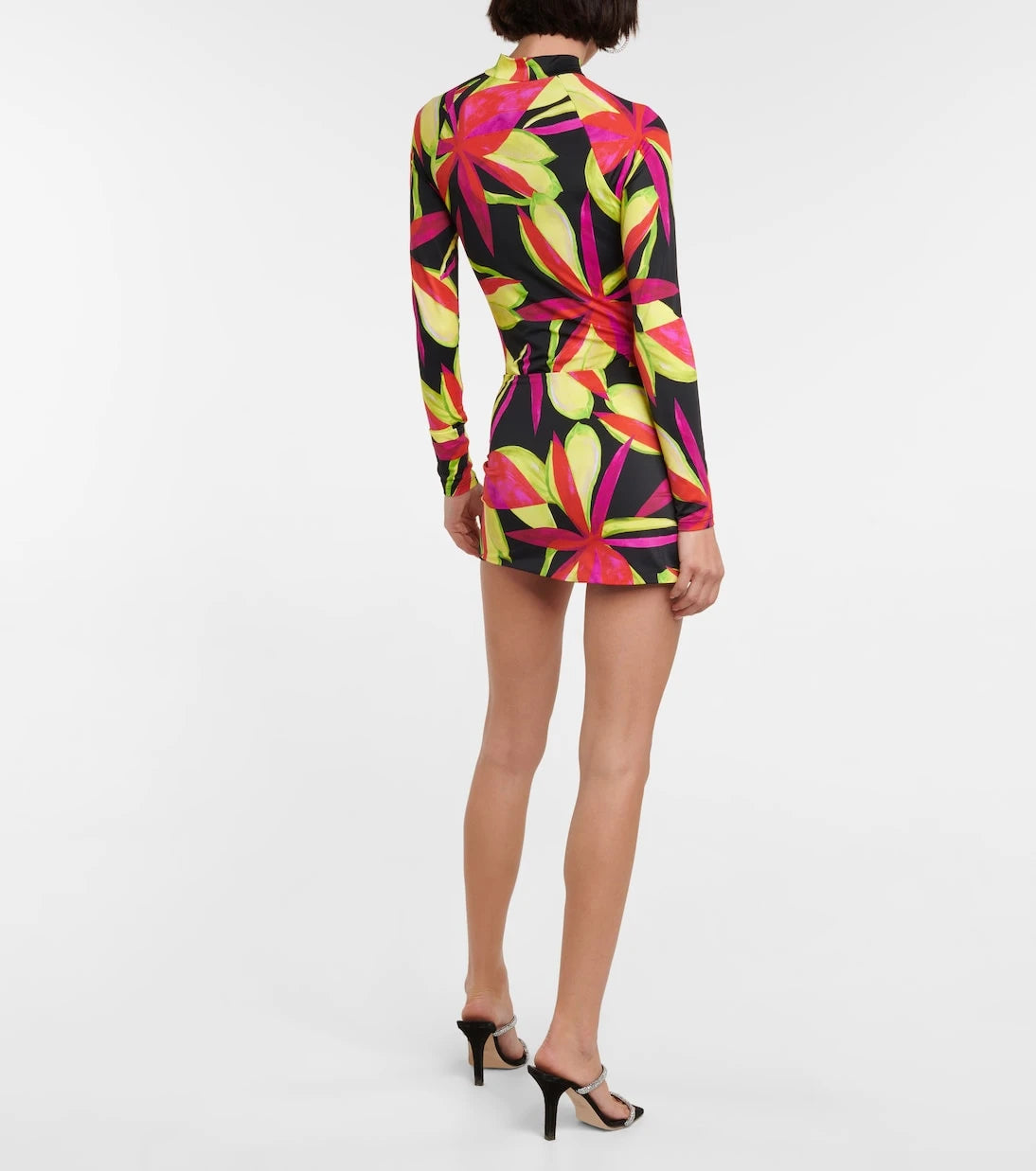 Louisa Ballou - Double Ring printed miniskirt