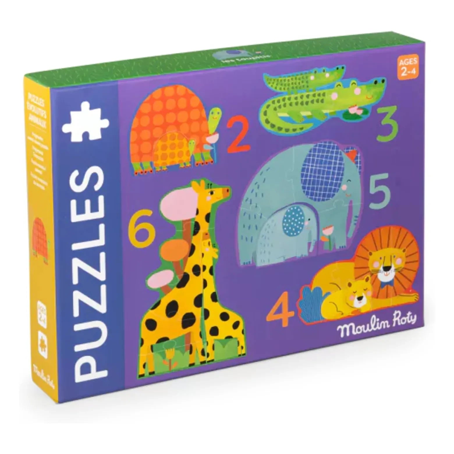 Moulin Roty - Animals evolutionary puzzle - 20 pieces