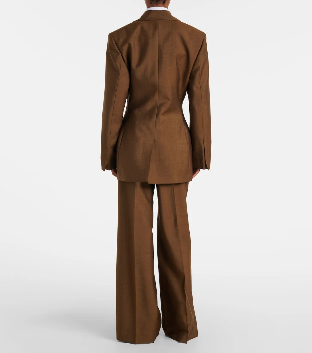 Róhe - High-rise wool and mohair wide-leg pants