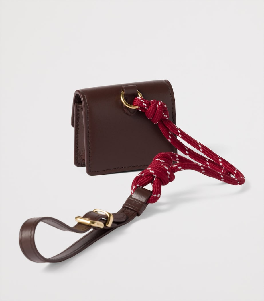 Brown Leather-Cord Bag Charm