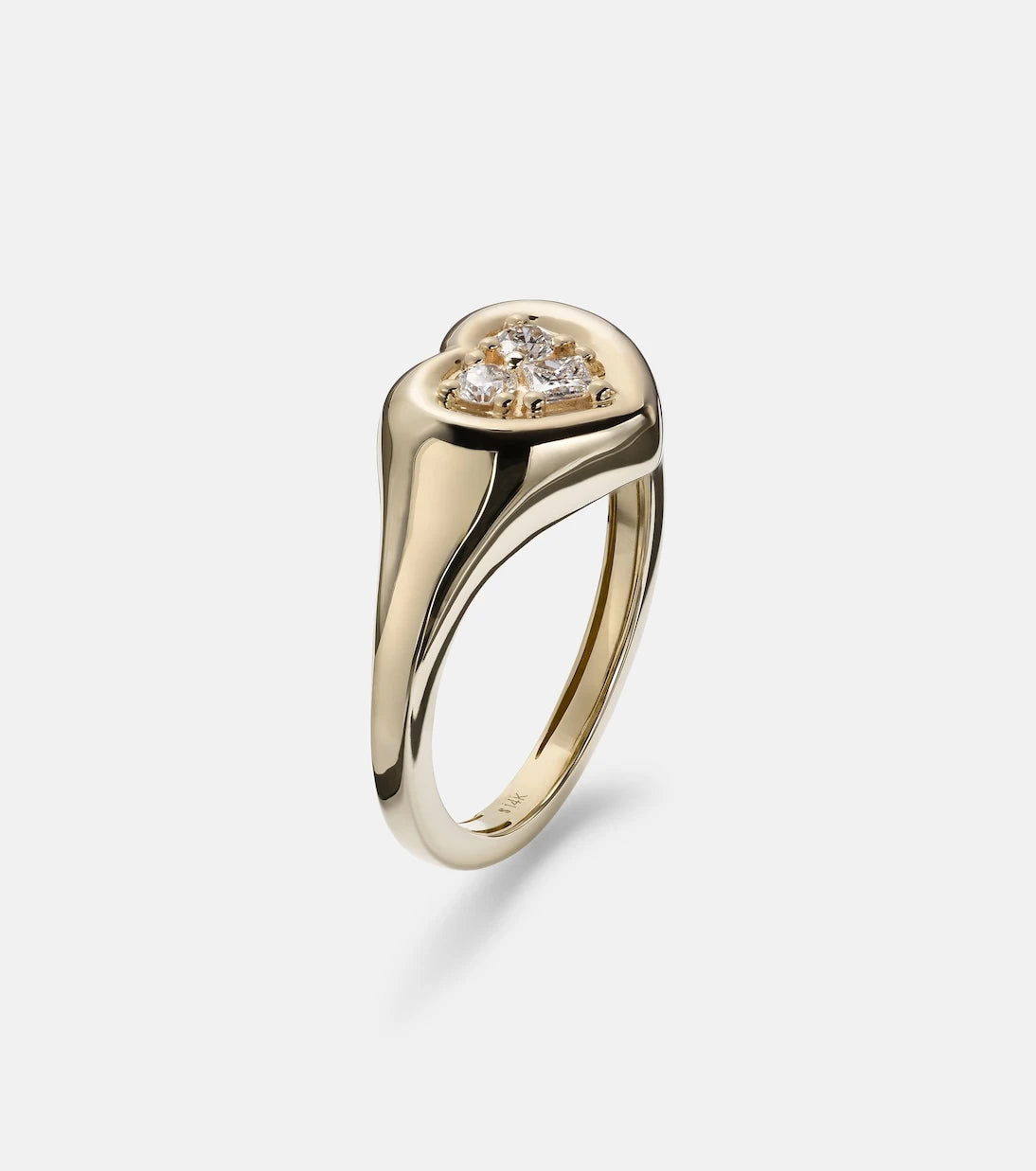 Stone and Strand - 14kt gold ring with diamonds