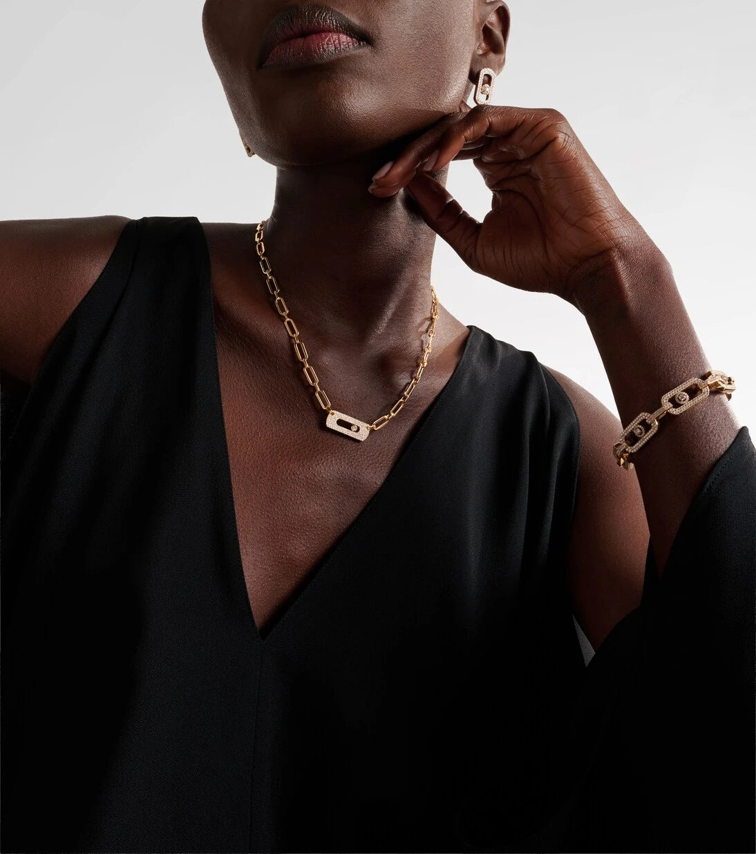 Messika - Move Link 18kt gold chain necklace with diamonds