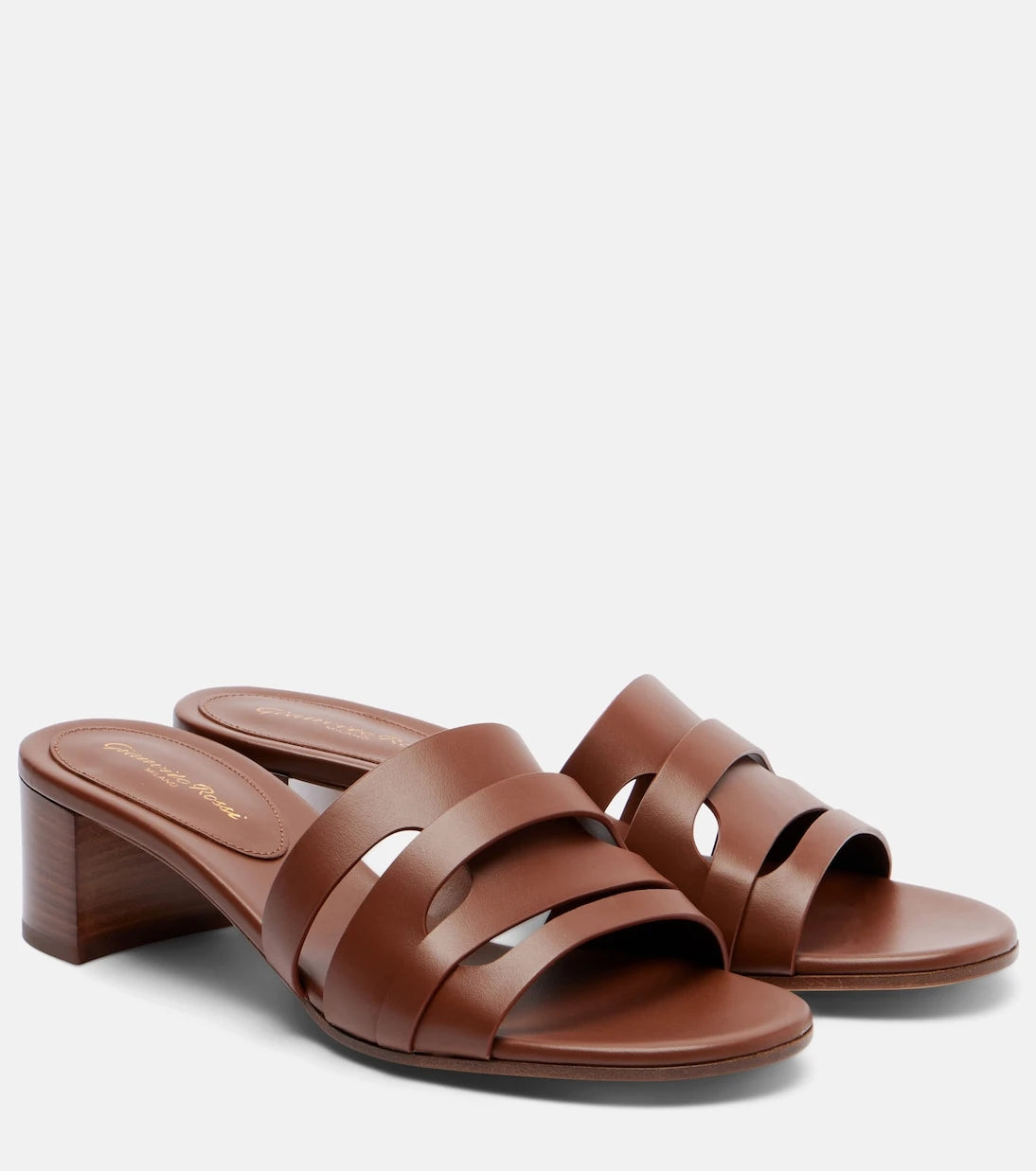 Gianvito Rossi - Nora leather mules