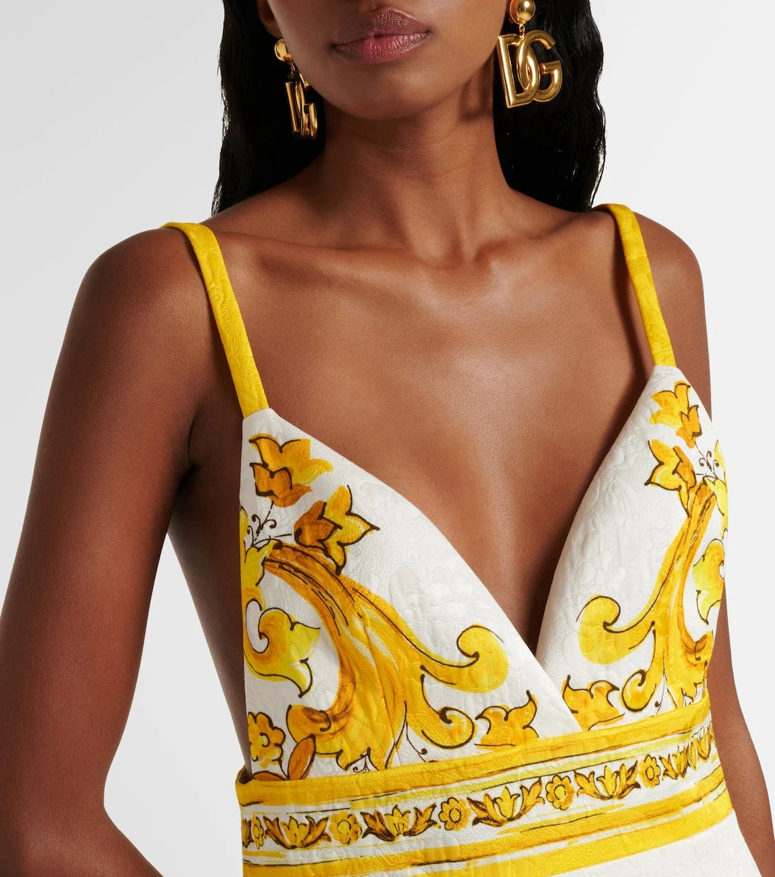 Dolce&Gabbana - Majolica cotton-blend brocade minidress