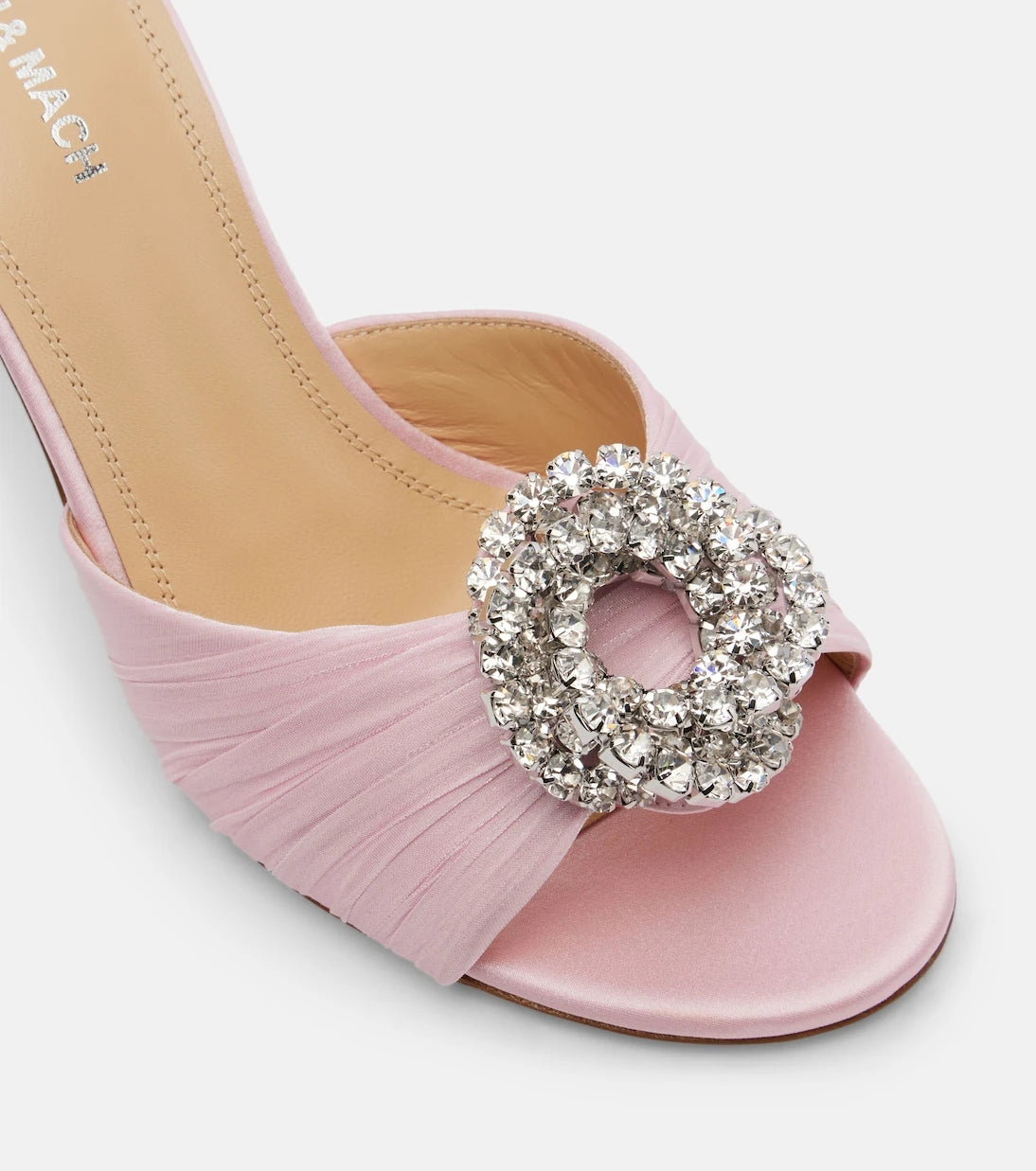Mach & Mach - Galaxy 85 embellished satin mules