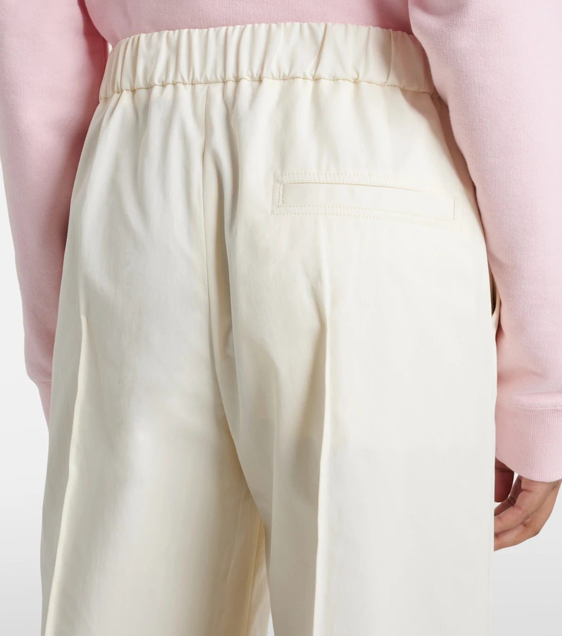 Jil Sander - Pleated cotton wide-leg pants