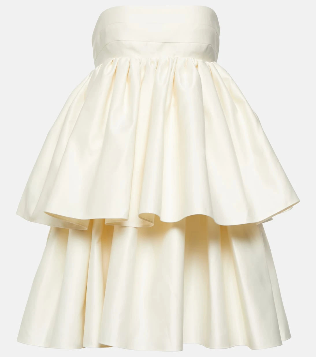 Rotate - Strapless twill minidress
