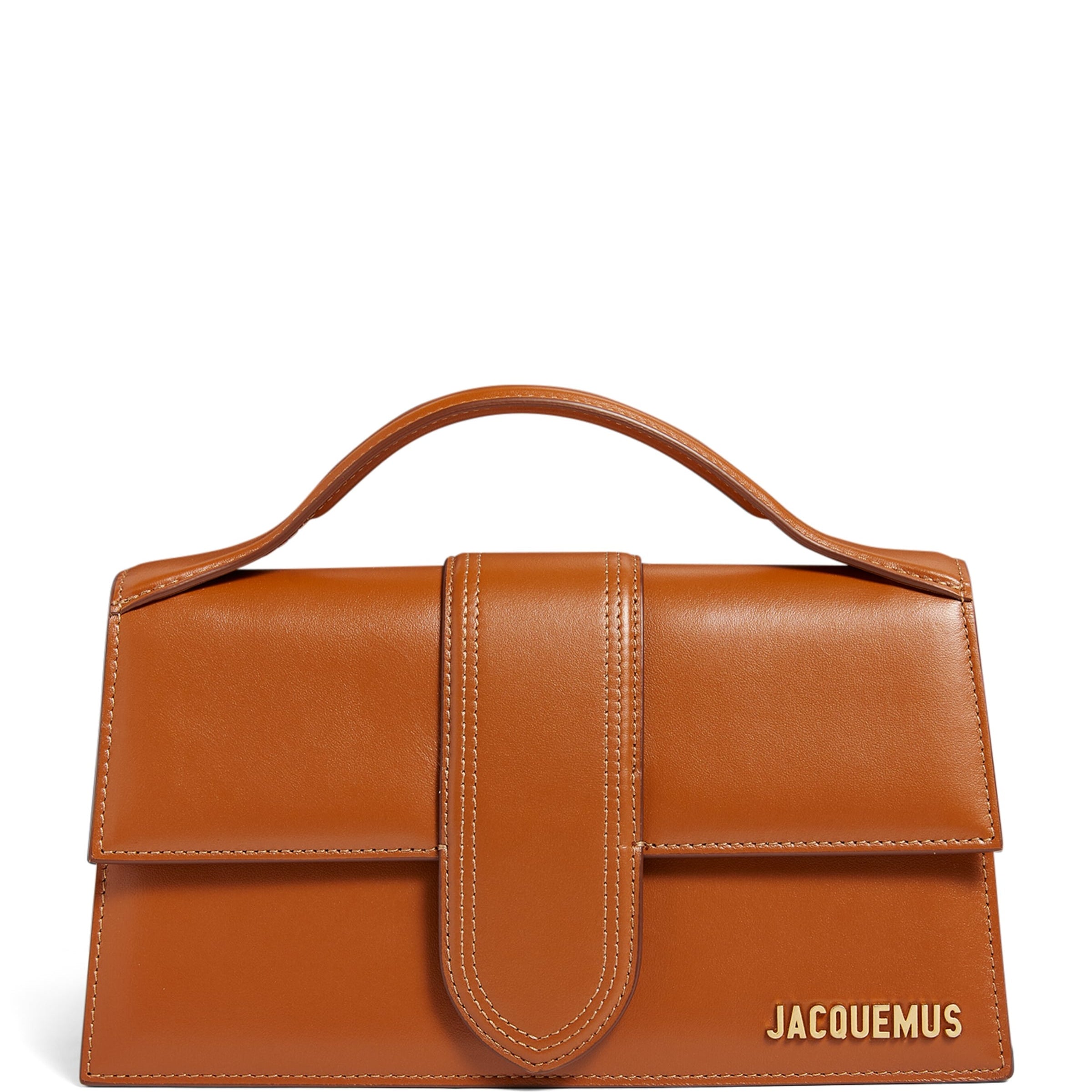 Jacquemus Brown Leather Le Grand Bambino Top-Handle Bag
