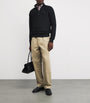 Polo Ralph Lauren Black Cotton Half-Zip Sweater