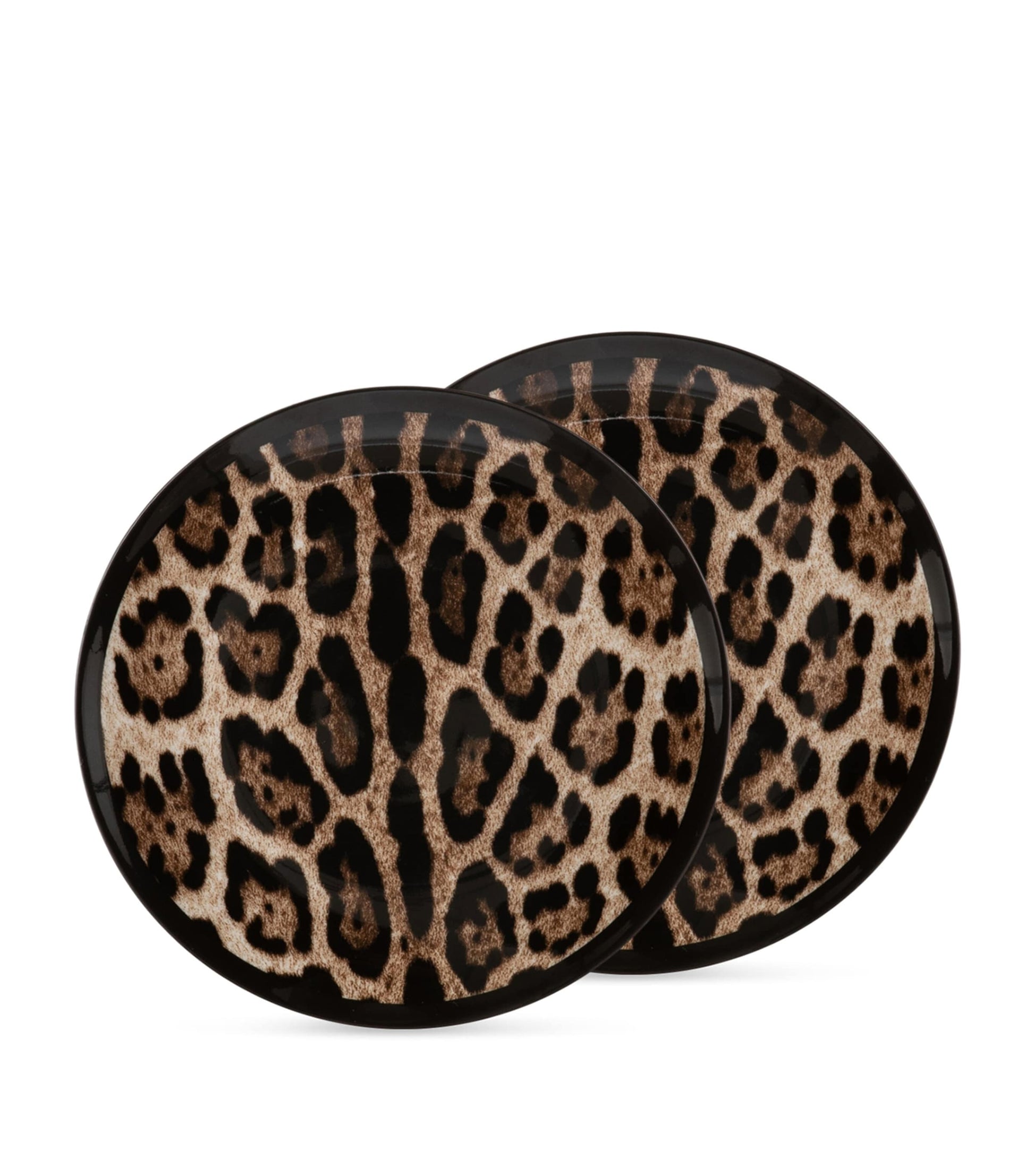 Dolce & Gabbana Casa Set of Two Leopard Print Bread Plates (17cm)