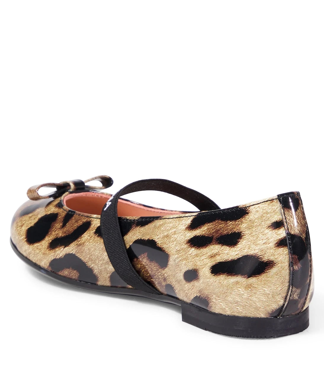 Dolce&Gabbana Kids - Leopard-print leather ballet flats