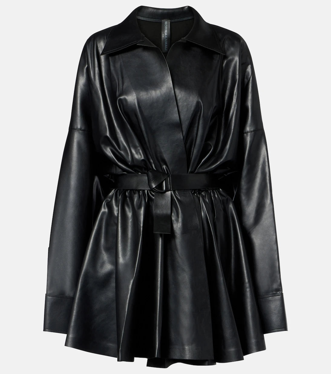 Norma Kamali - Flared sheer minidress