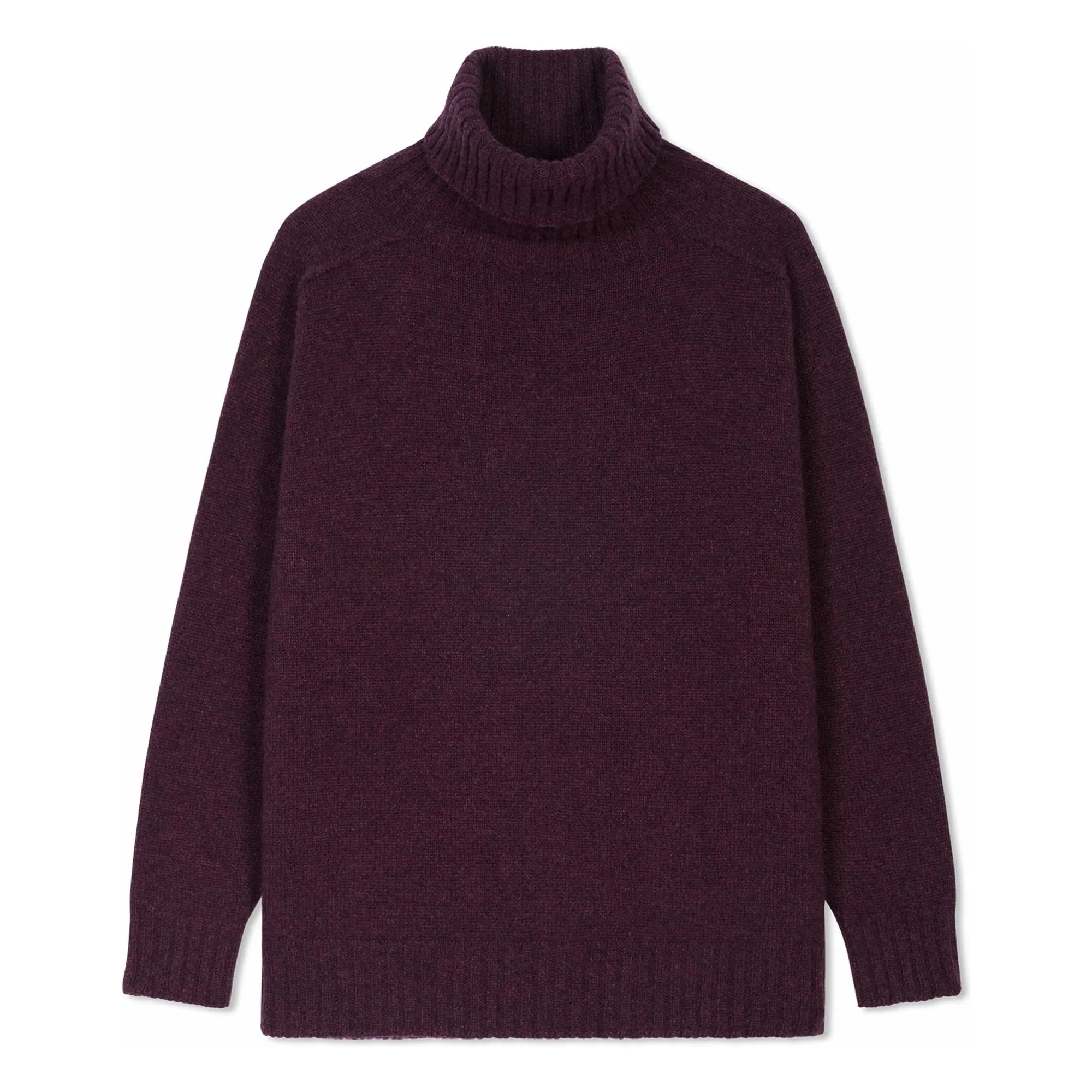 Bompard - Cashmere Hammer Sleeve Turtleneck Sweater | Berry
