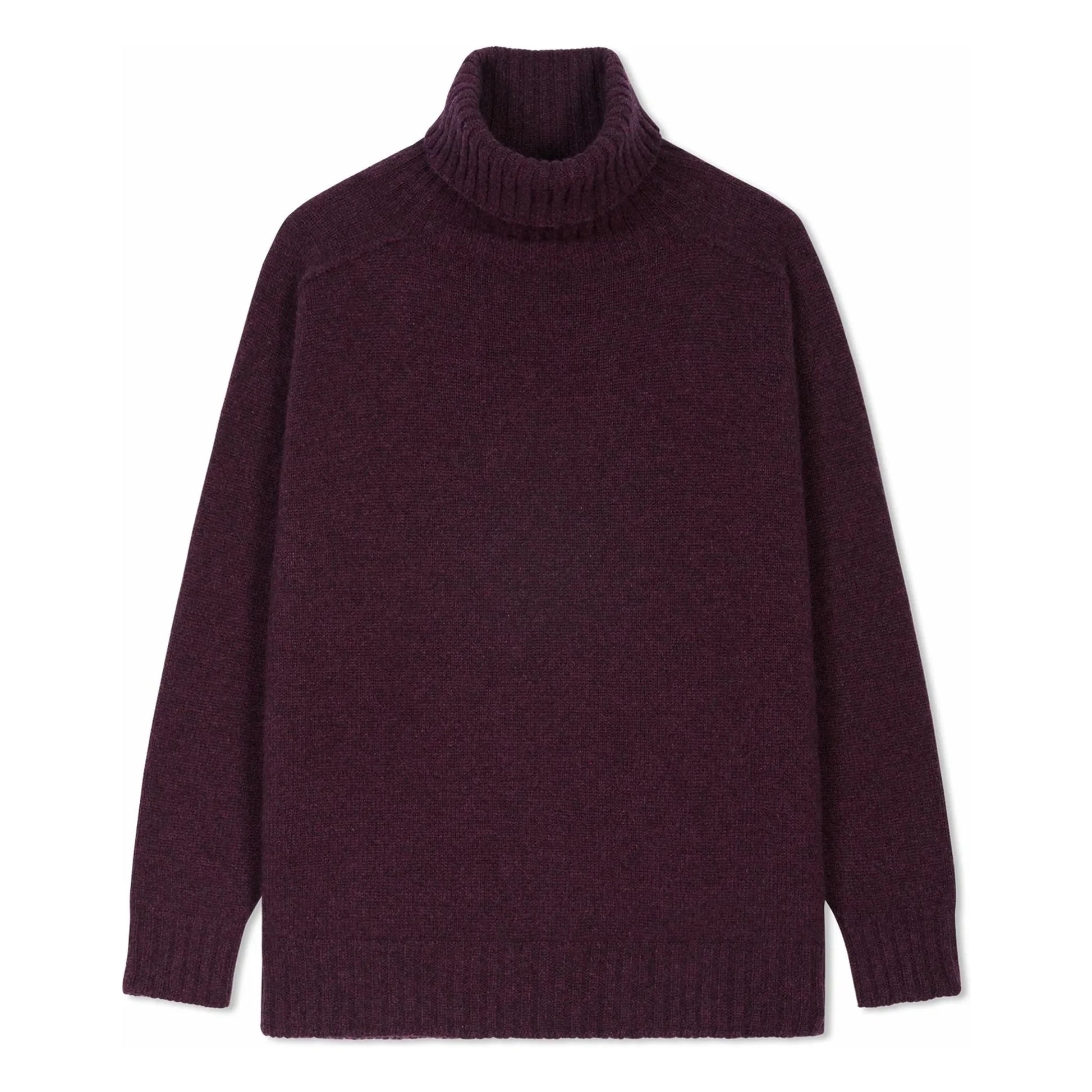 Bompard - Cashmere Hammer Sleeve Turtleneck Sweater | Berry