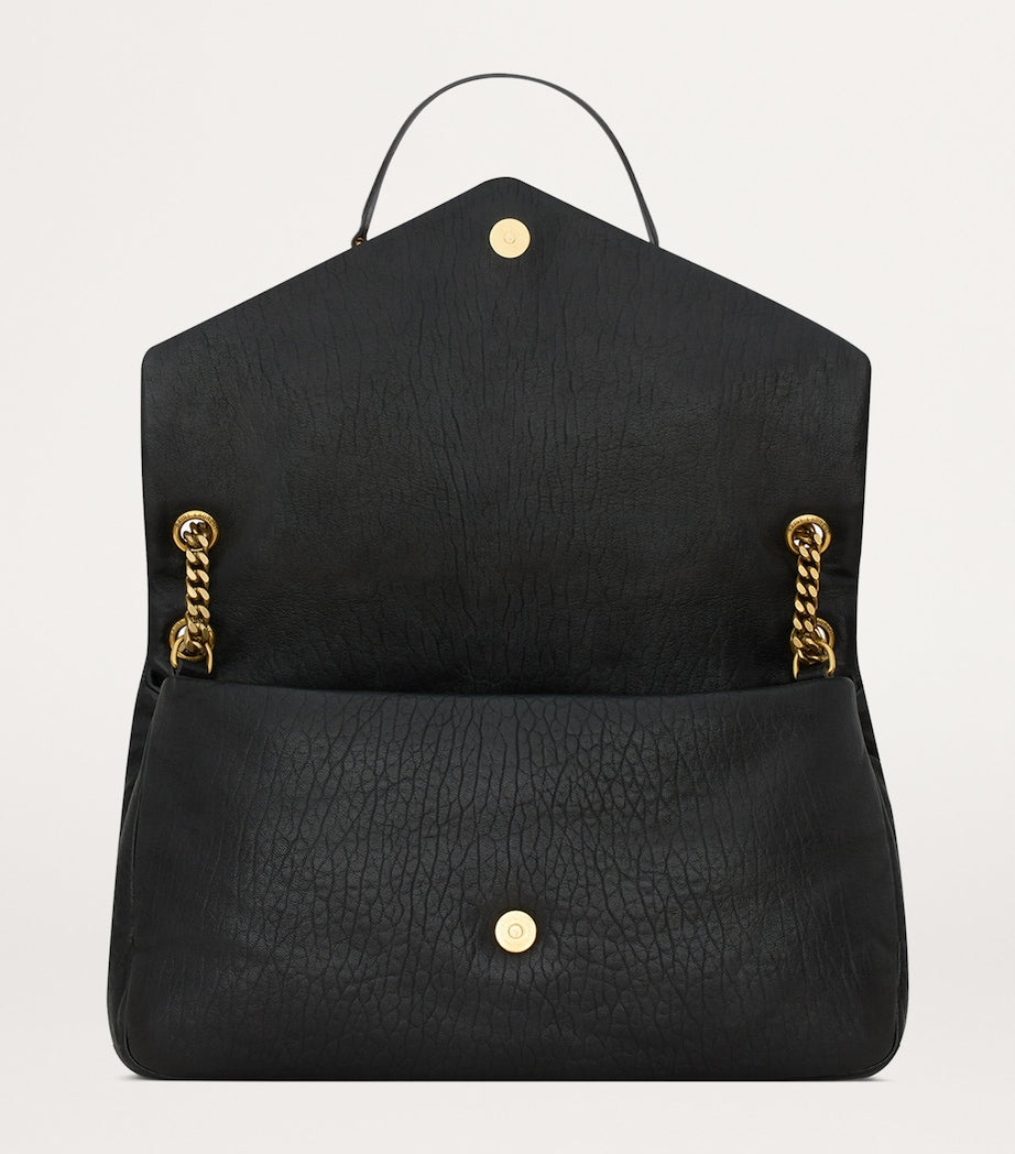 Saint Laurent Black Large Calypso Shoulder Bag