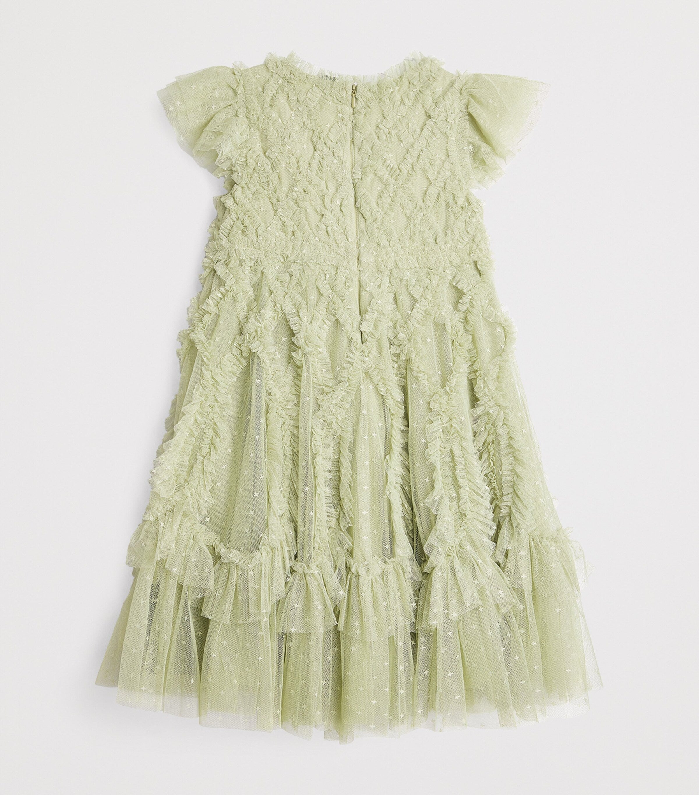 Needle & Thread Green Tulle Rosella Dress (4-12 Years)