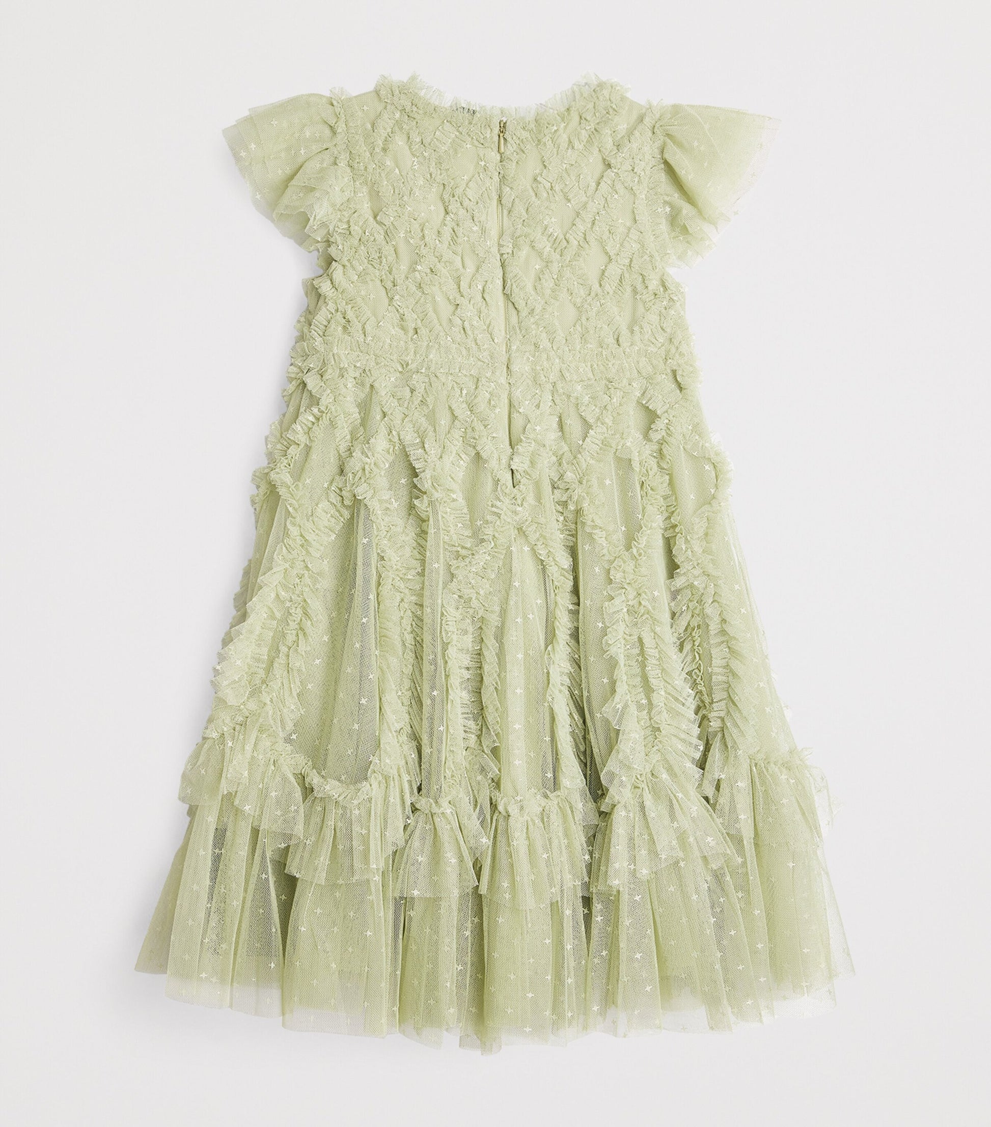 Needle & Thread Green Tulle Rosella Dress (4-12 Years)