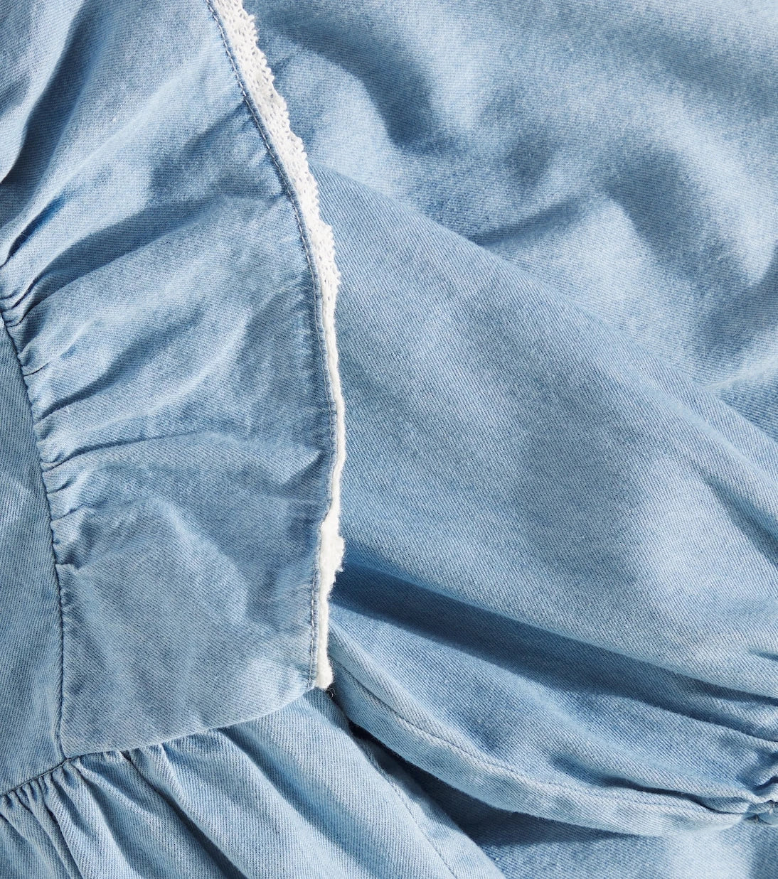 C'era Una Volta - Baby Luna ruffled denim dress