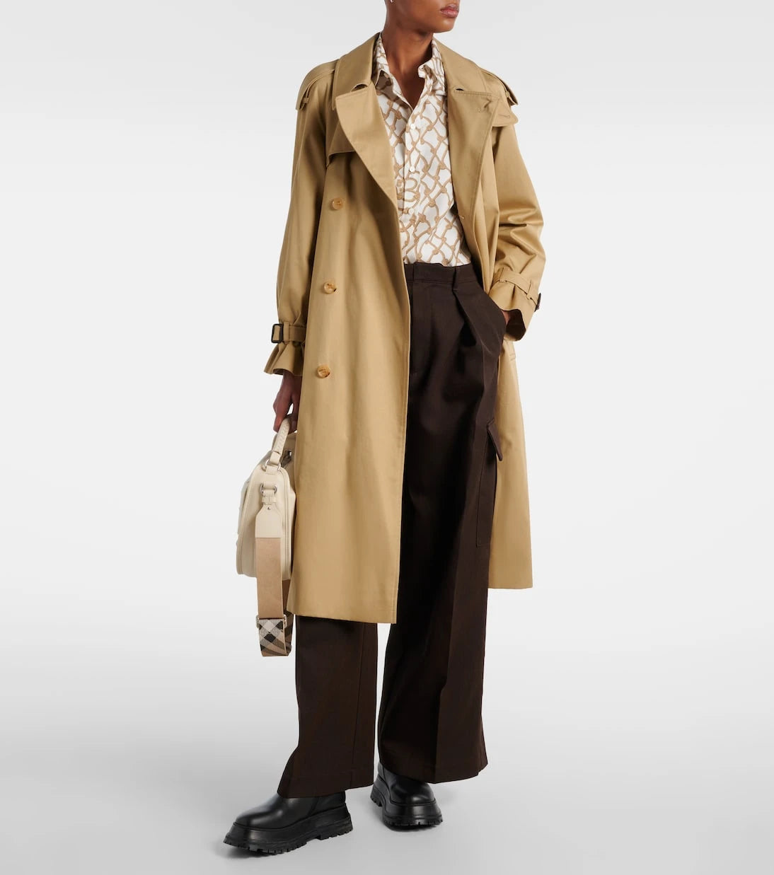 Burberry - Printed silk poplin shirt