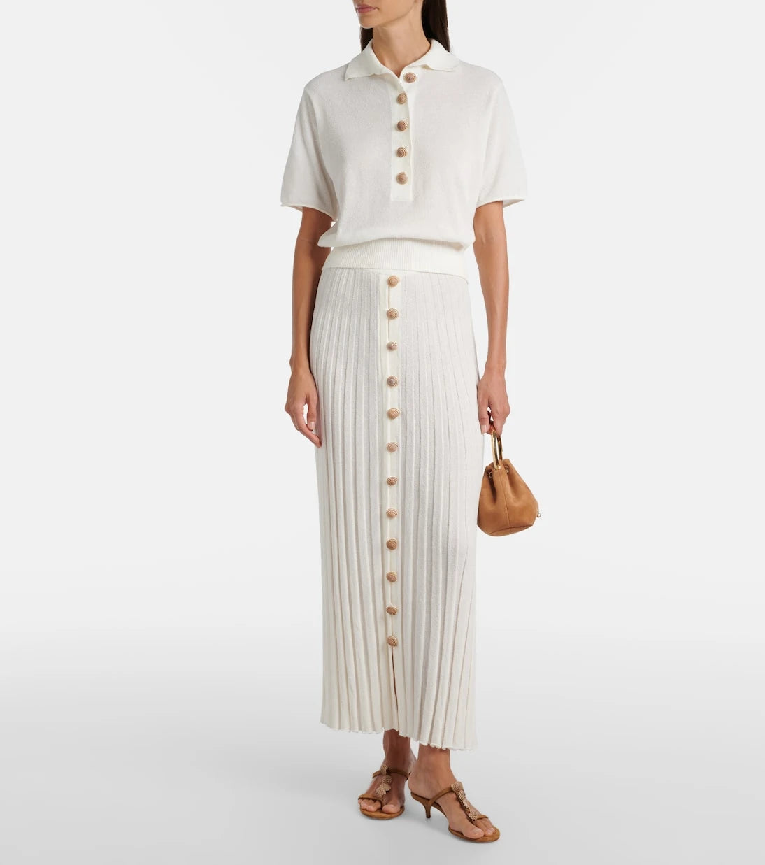 Christopher Esber - Sundial Shell cotton-blend maxi skirt