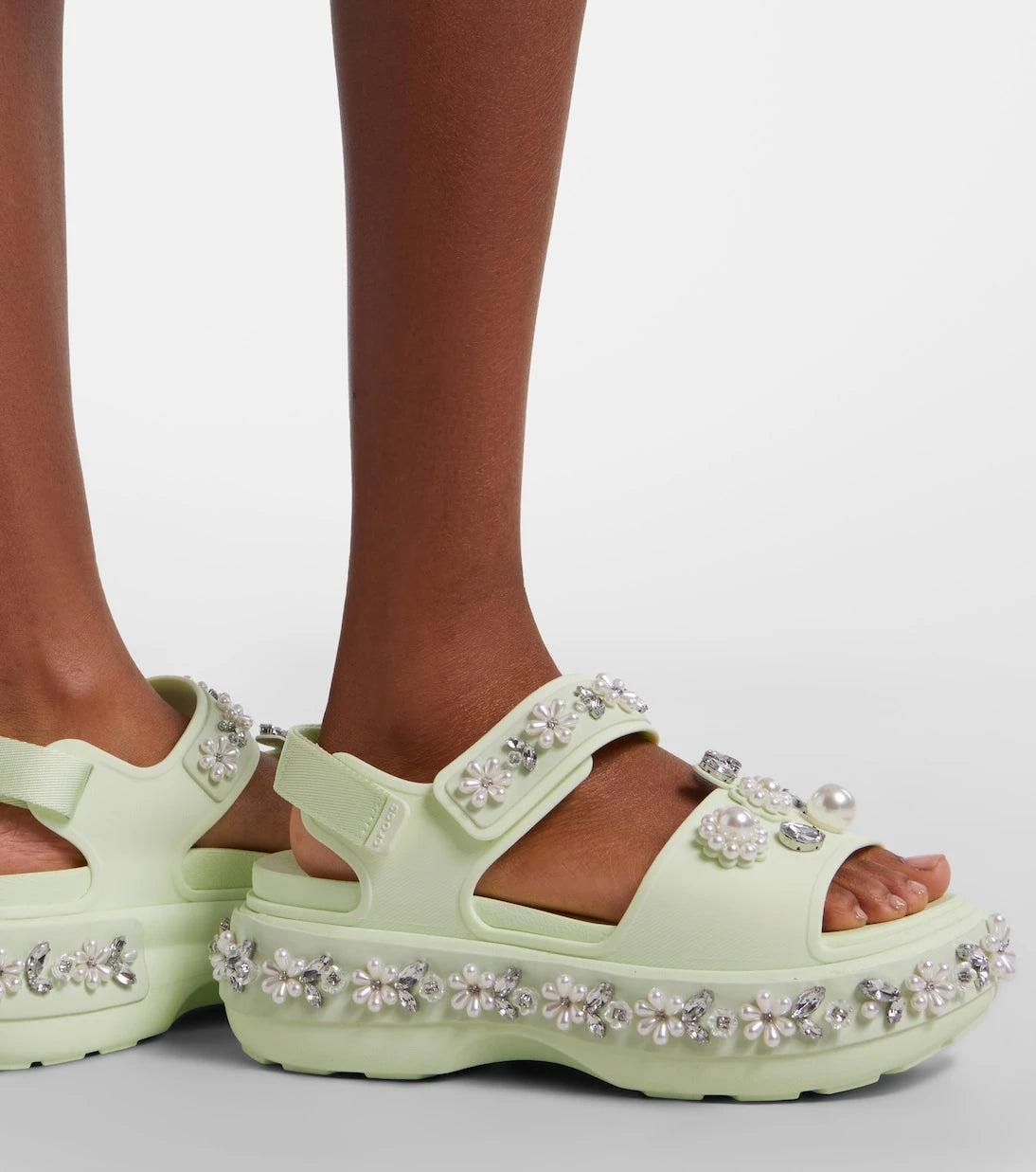 Simone Rocha - x Crocs embellished platform sandals