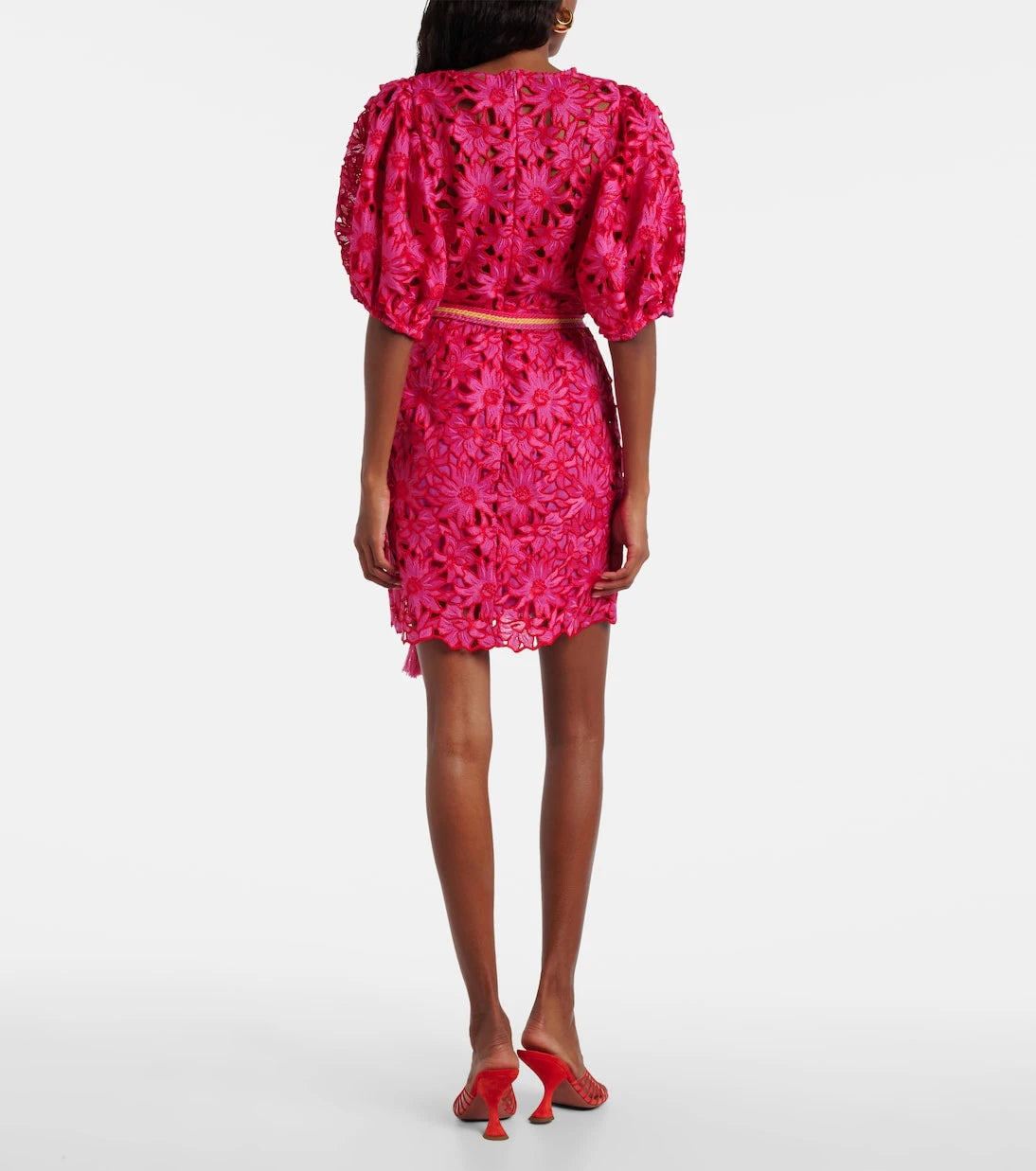Farm Rio - Belted lace minidress