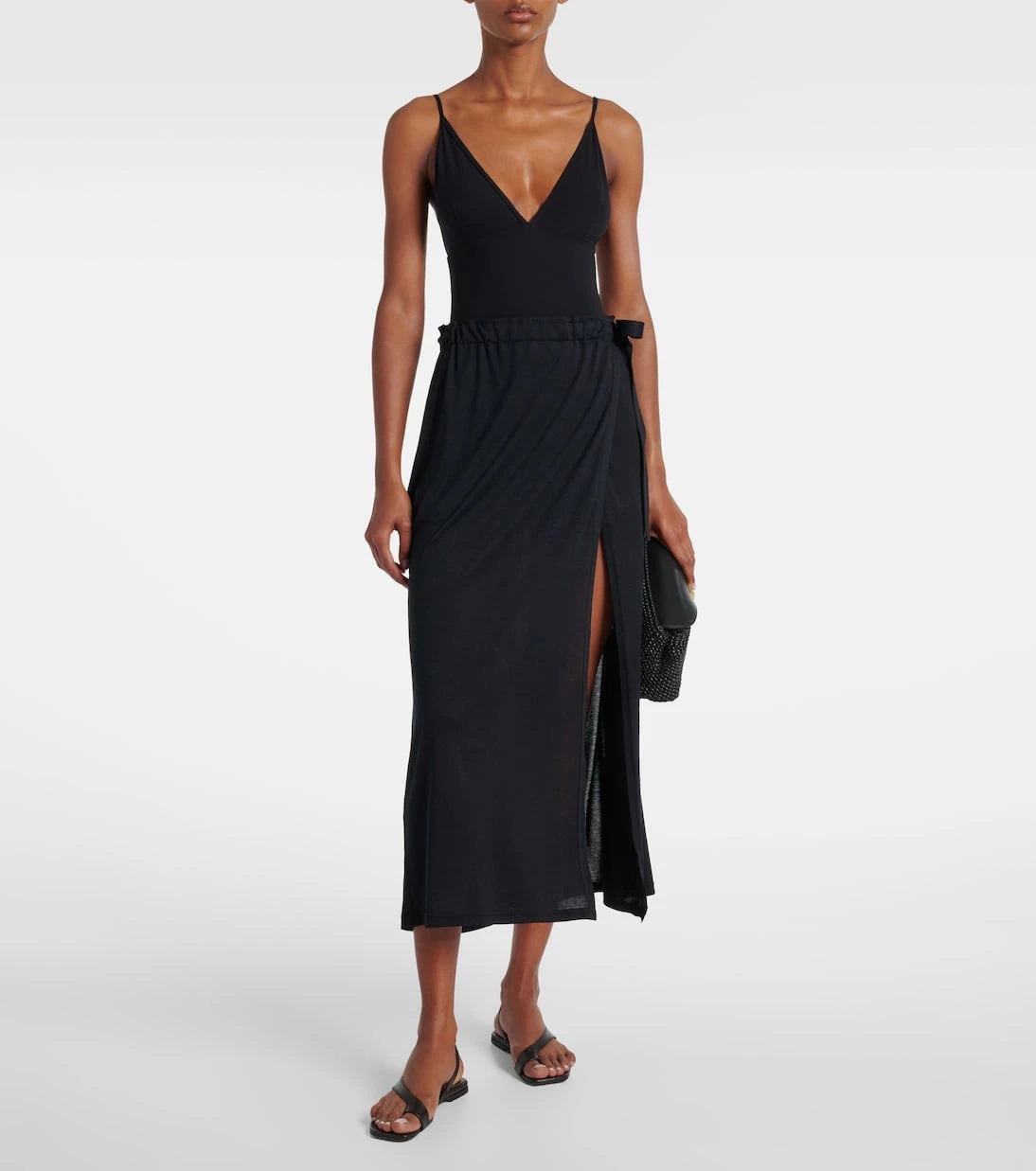 Toteme - Cotton and silk midi skirt