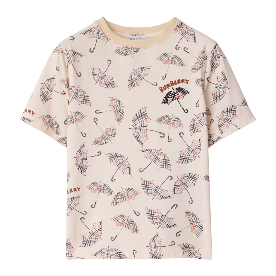Burberry Kids Cotton Umbrella T-Shirt (3-12 Years)