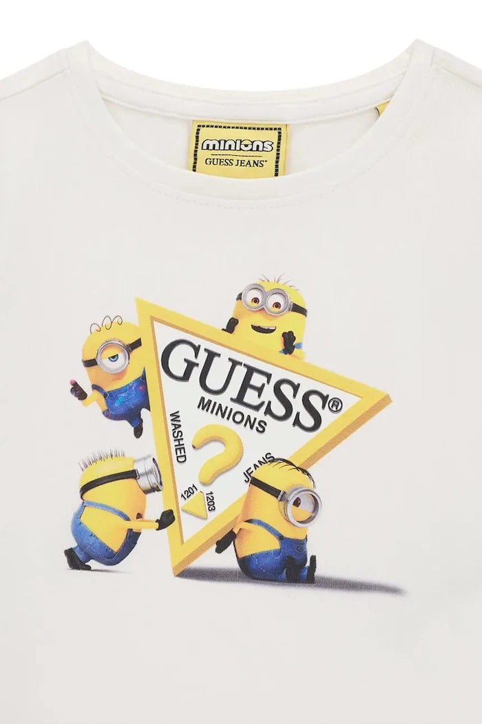 Guess çocuklar için pamuklu tişört GJ X MINIONS