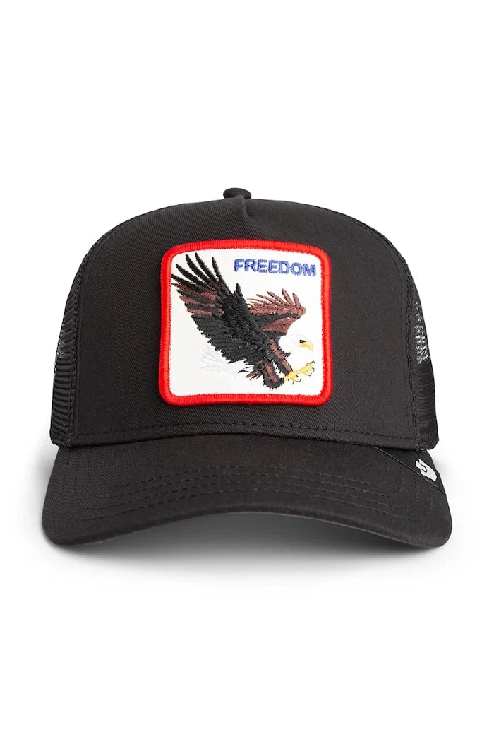Pamuk eklenmiş siperlikli şapka Goorin Bros Freedom Eagle Trucker
