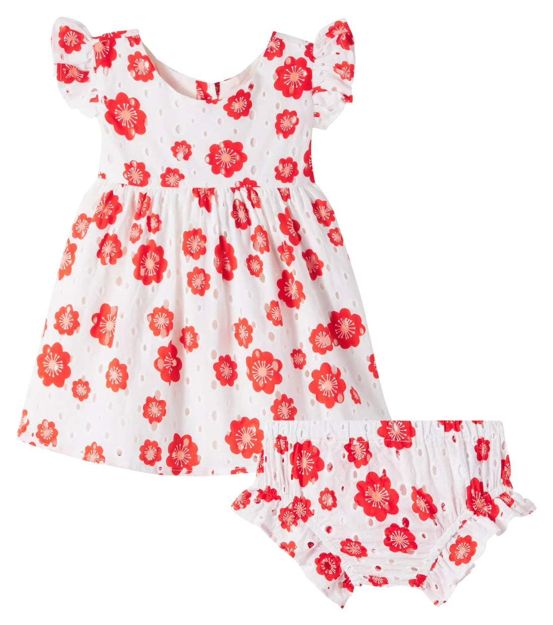 Fábula - Baby cotton dress and bloomers set