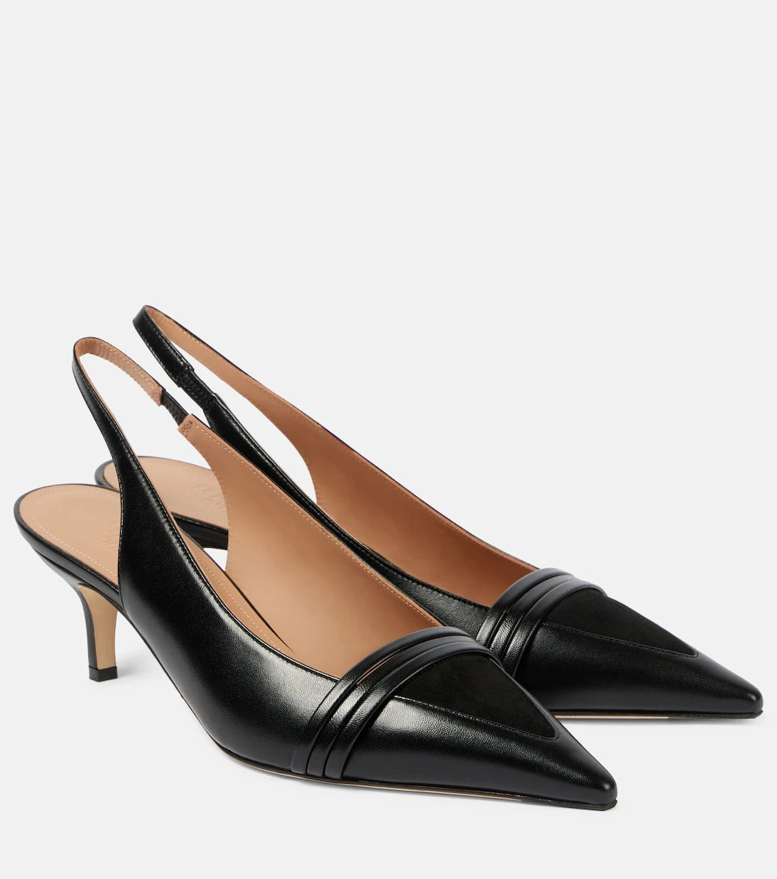 Malone Souliers - Tanner 45 leather slingback pumps