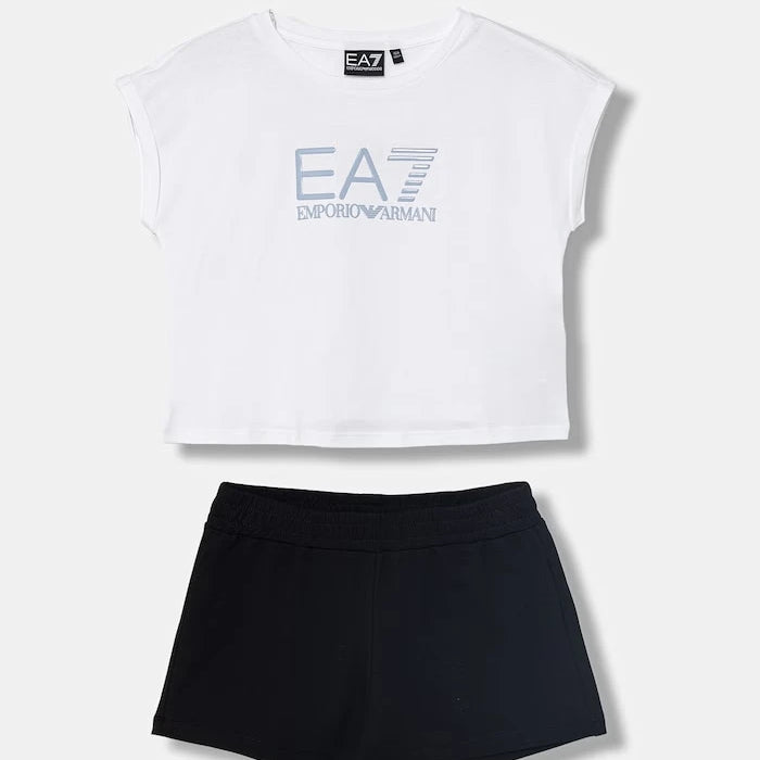 EA7 Emporio Armani çocuklar için pamuklu spor takım