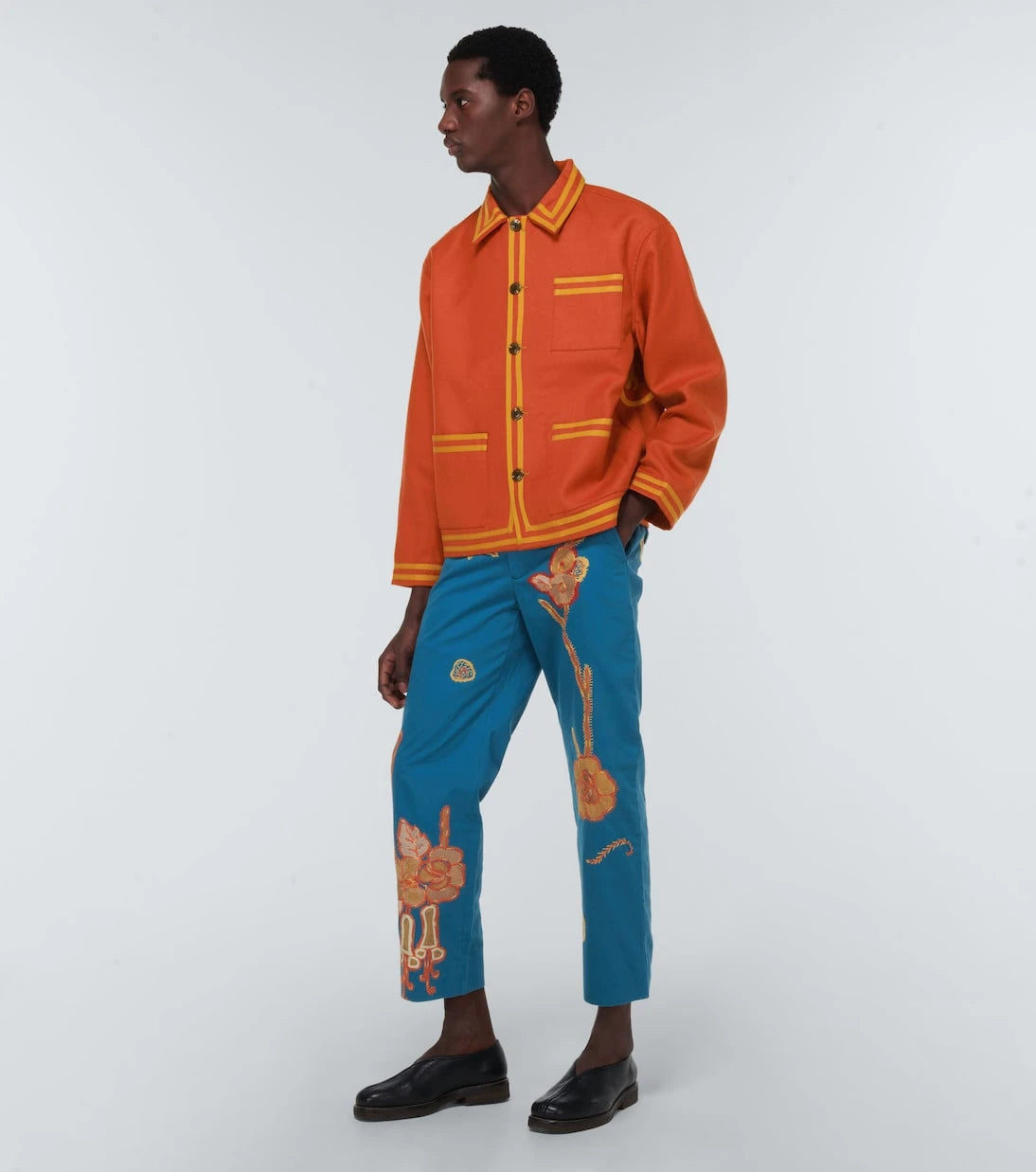 Bode - Society Club wool blouson jacket