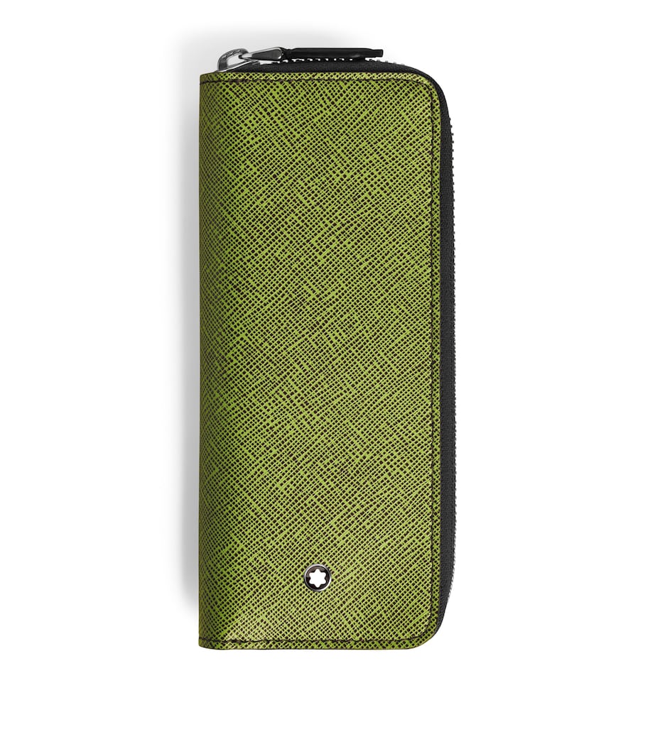 Leather Sartorial Double Pen Pouch