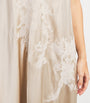 TORLOWEI Ivory Silk Lace Patsy Nightdress
