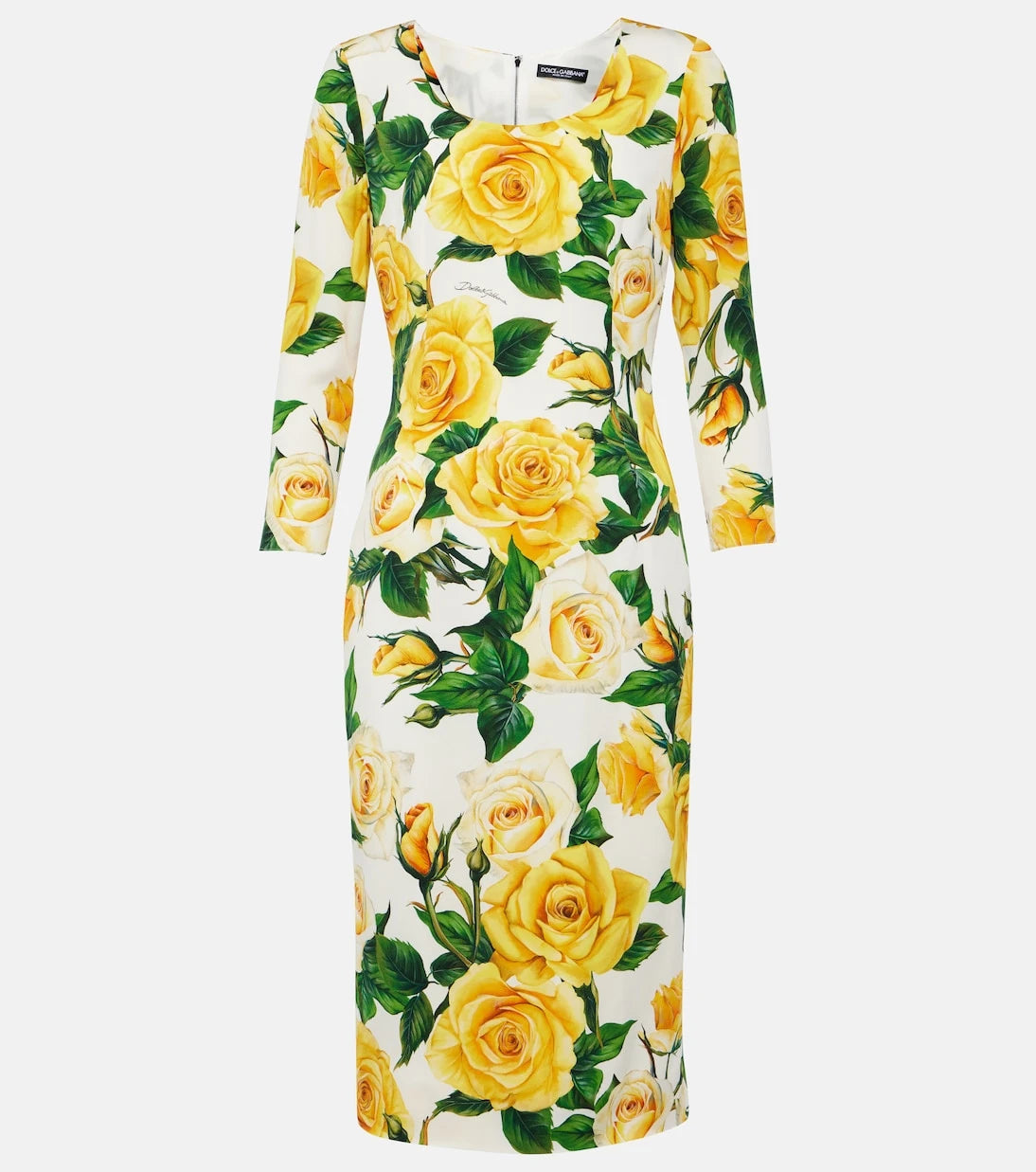 Dolce&Gabbana - Floral silk-blend midi dress