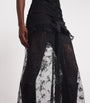 Lace Split-Skirt Maxi Dress