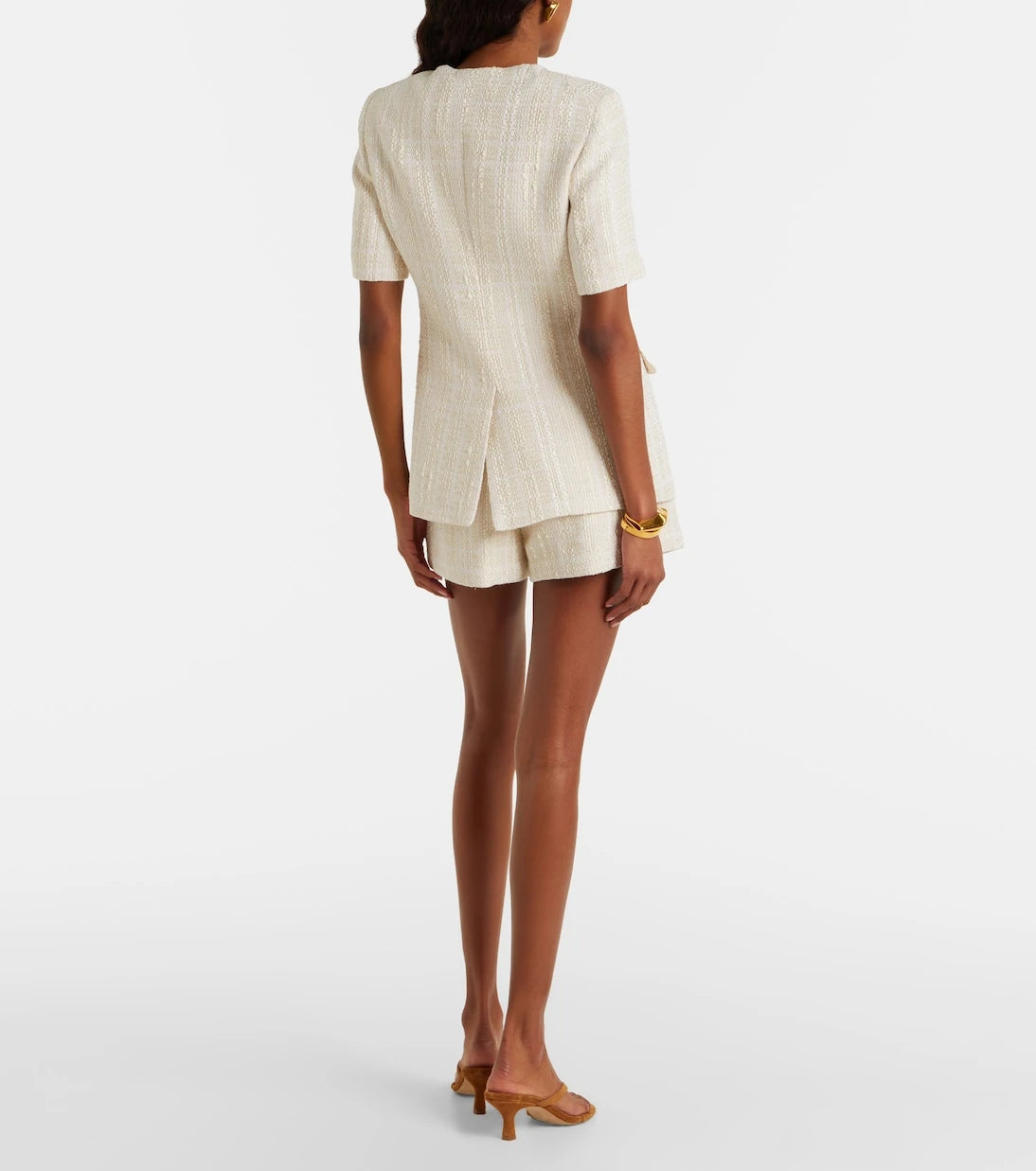Veronica Beard - Jazmin cotton-blend tweed shorts