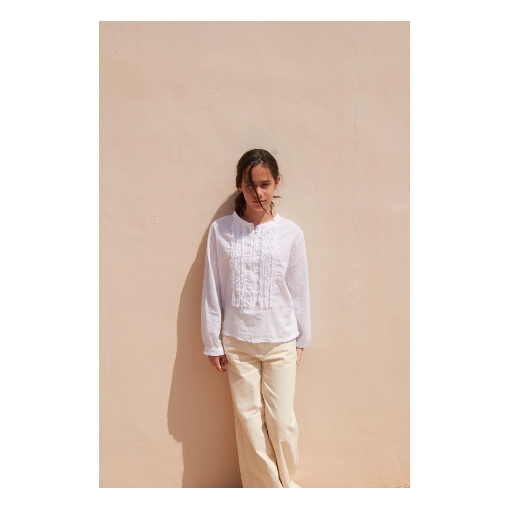 Longlivethequeen - Shirred blouse | White