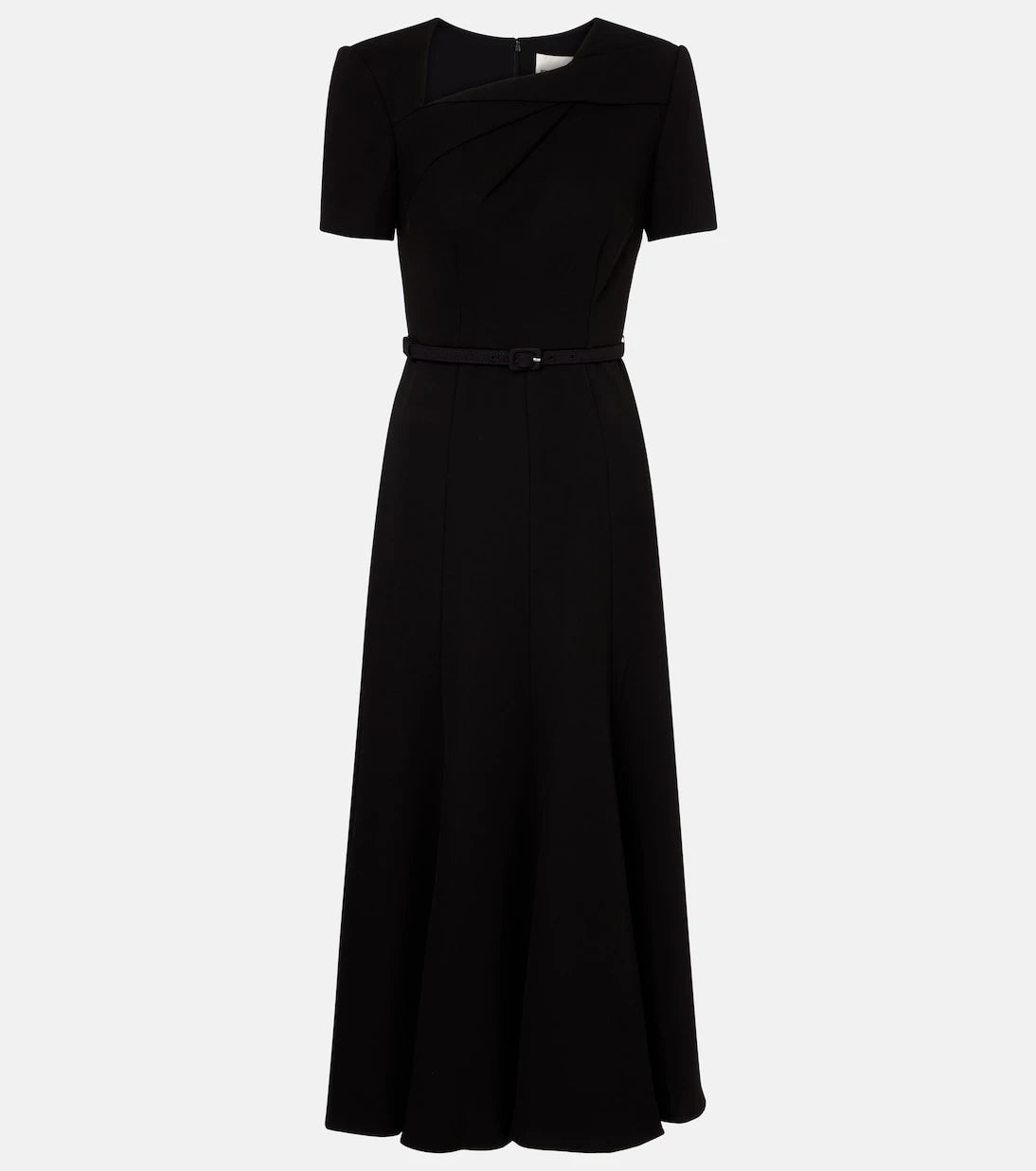 Roland Mouret - Belted crêpe midi dress