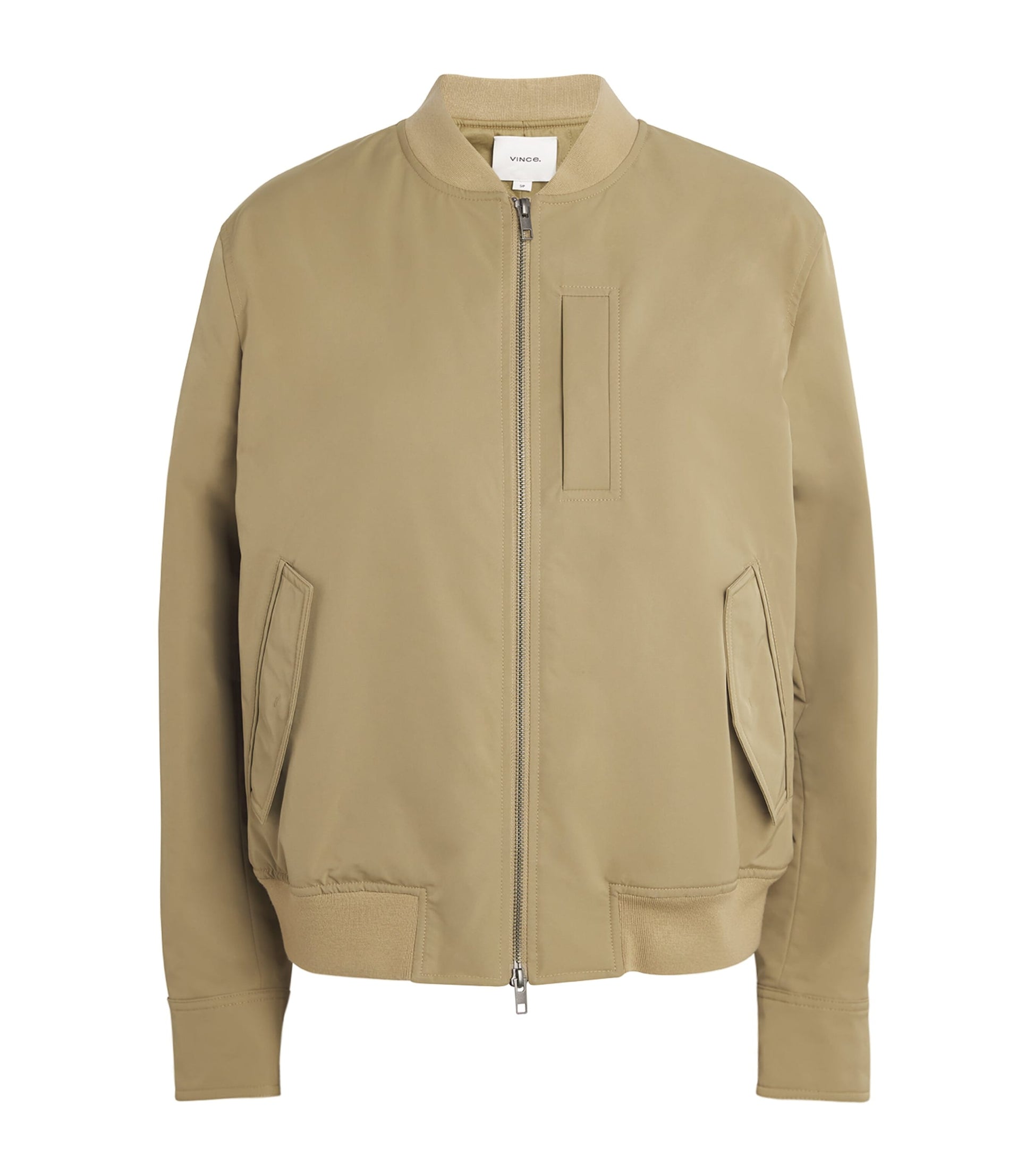 Vince Beige Technical Bomber Jacket