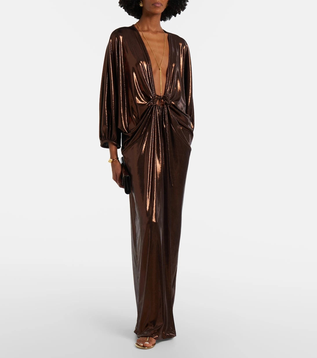 Adriana Degreas - Cutout draped kaftan